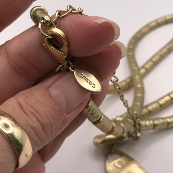 Chico’s Gold-Tone Arrowhead Pendant Necklace - Picture 5 of 9